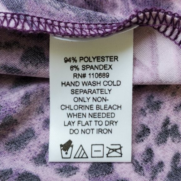 Attitudes by Renee' Purple Dopamine Irregular Hemline Tunic Top Size XS - Picture 13 of 14